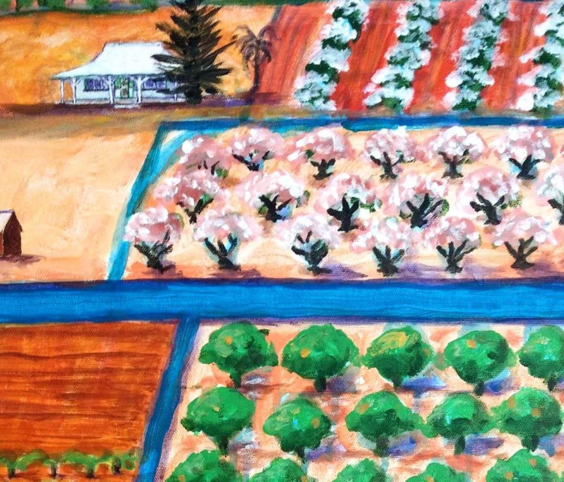 Mildura Landscape (detail) - Acrylic