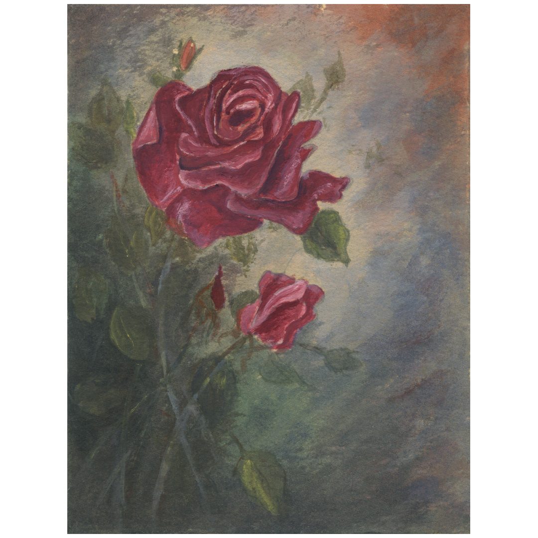 Rose - Chalk on Board